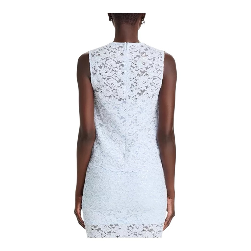 Generation Love
Henrietta Lace Top Elegant Sleeveless Lace Dress in Light Blue - Picture 4 of 5